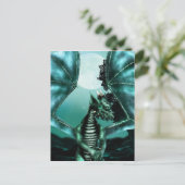 Sad Dragon Briefkaart (Staand voorkant)