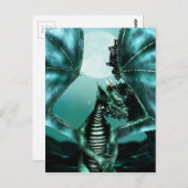 Sad Dragon Briefkaart (Voorkant / Achterkant)