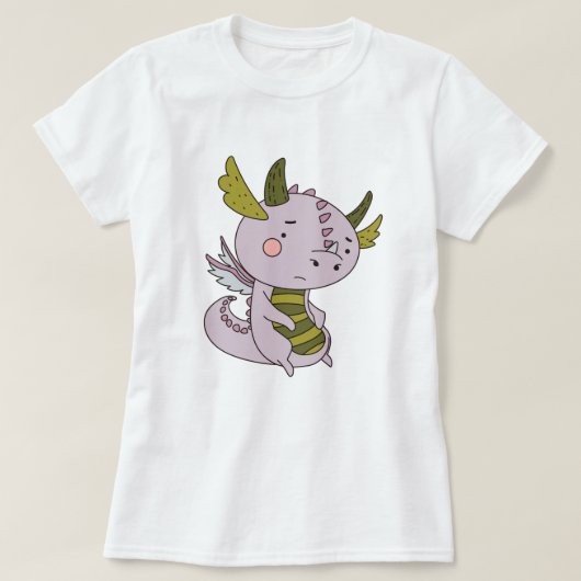 Sad Dragon T-shirt (Design voorkant)