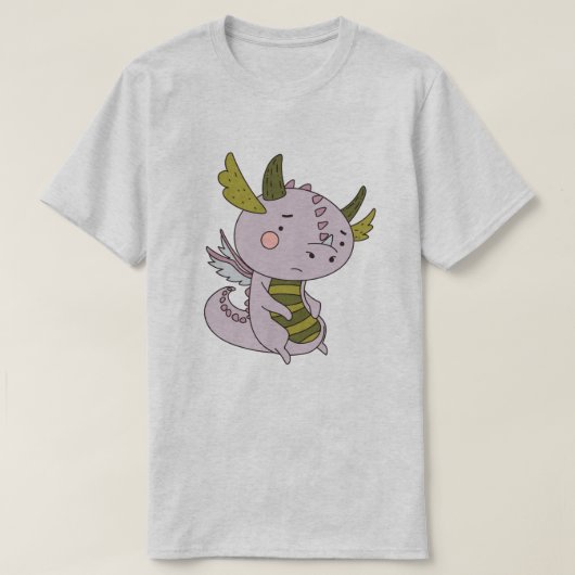 Sad Dragon T-shirt (Design voorkant)