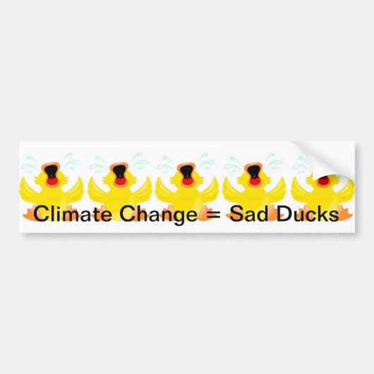 Sad Ducks Bumpersticker (Voorkant)