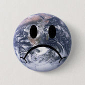 Sad Earth badge Ronde Button 5,7 Cm (Voorkant)