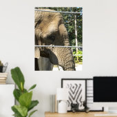 Sad Elephant Poster (Thuiskantoor)