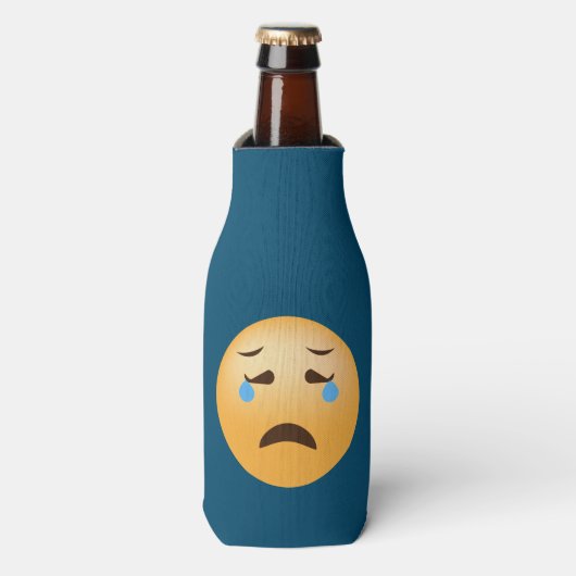 Sad Emoji Flesjeskoeler (Fles Voorkant)