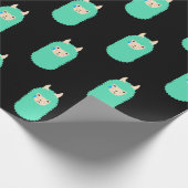 Sad Emoji Llama Cadeaupapier (Hoek)