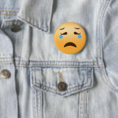 Sad Emoji Ronde Button 5,7 Cm (In situ)