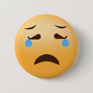 Sad Emoji Ronde Button 5,7 Cm