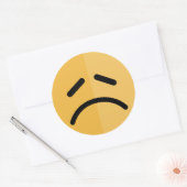 Sad Emoji Ronde Sticker (Envelop)