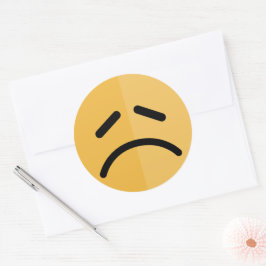 Sad Emoji Ronde Sticker