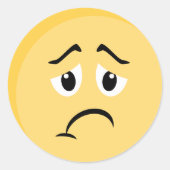 Sad Emoji Sticker (Voorkant)