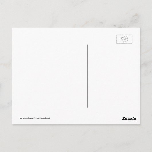 Sad Emoticon Briefkaart (Achterkant)