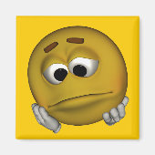 Sad Emoticon Magneet (Voorkant)