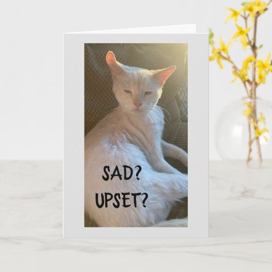 SAD EN UPSET-MISSING "U" KAART (Gele Bloem)