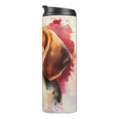 Sad Eye Beagle Pup Face Thermosbeker (Geroteerd rechts)