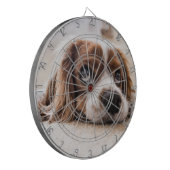 Sad-Eyed Cocker Spaniel Dog Dartbord (Voorkant Links)