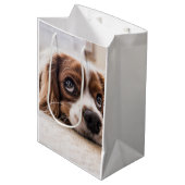 Sad-Eyed Cocker Spaniel Dog Medium Cadeauzakje (Voorkant Gekanteld)