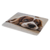 Sad-Eyed Cocker Spaniel Dog Snijplank (Hoek)