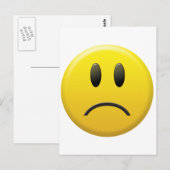 Sad Face Briefkaart (Voorkant / Achterkant)