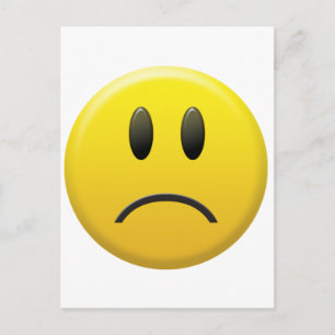 Sad Face Briefkaart