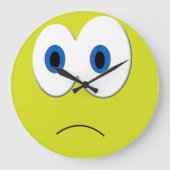 Sad Face Clock Grote Klok (Voorkant)
