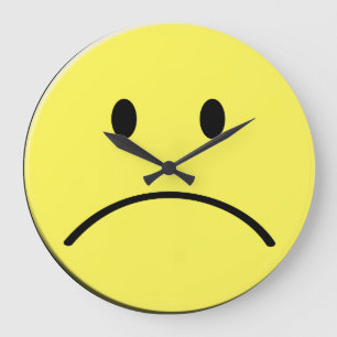 Sad Face Clock Grote Klok