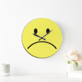Sad Face Clock Grote Klok (Huis)