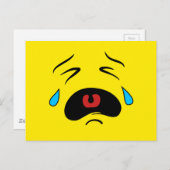 Sad Face Emoji Briefkaart (Voorkant / Achterkant)