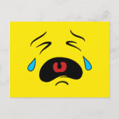 Sad Face Emoji Briefkaart (Voorkant)