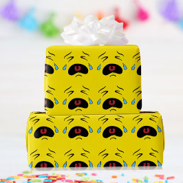 Sad Face Emoji Cadeaupapier