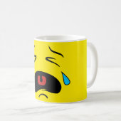 Sad Face Emoji Koffiemok (Voorkant rechts)