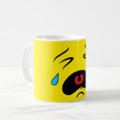 Sad Face Emoji Koffiemok (Voorkant links)