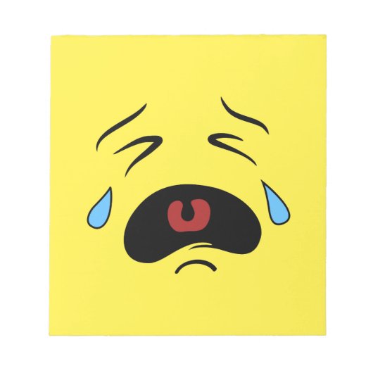 Sad Face Emoji Notitieblok (Voorkant)