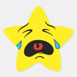 Sad Face Emoji Ster Sticker