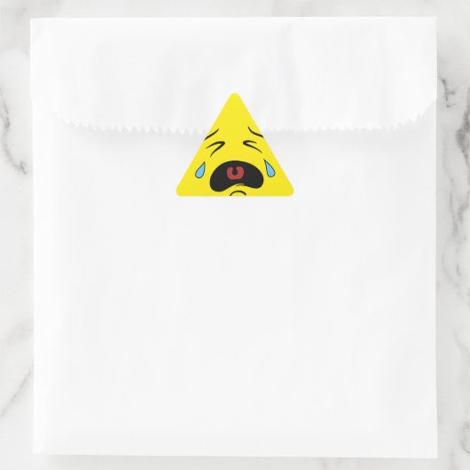 Sad Face Emoji Sticker (Tas)