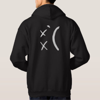Sad Face Hoodie - zwart