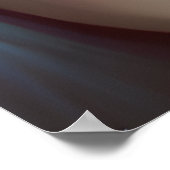 Sad Face met Blue Tears AI Gegenereerde Kunstwerk Poster (Hoek)