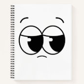 Sad face Notebook Notitieboek (Voorkant)