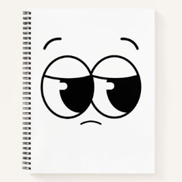 Sad face Notebook Notitieboek