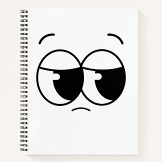 Sad face Notebook Notitieboek