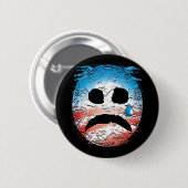 Sad Face Obama Logo Ronde Button 5,7 Cm (Voorkant /achterkant)
