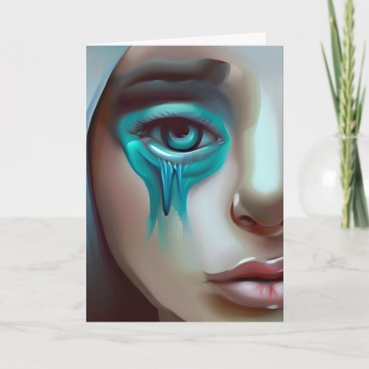 Sad Face, Ondersteuning voor een Vriend Kaart (Voorkant)