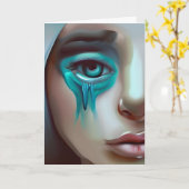 Sad Face, Ondersteuning voor een Vriend Kaart (Gele Bloem)