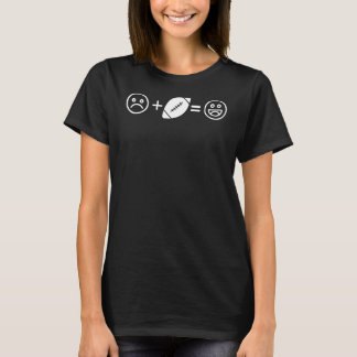 Sad Face Plus Football Fan staat gelijk aan Happy T-shirt