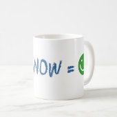 Sad Face Plus Snow staat gelijk aan Happy Grappig Koffiemok (Voorkant rechts)