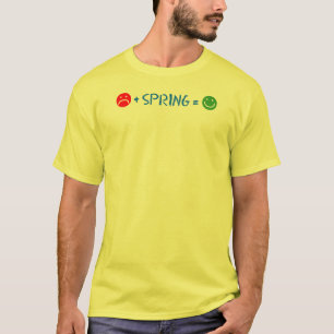 Sad Face Plus Spring staat gelijk aan Happy Face T-shirt
