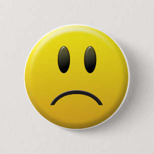 Sad Face Ronde Button 5,7 Cm