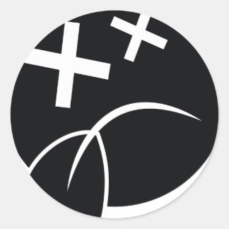 Sad Face Ronde Sticker