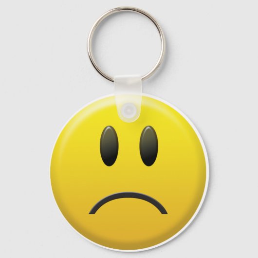 Sad Face Sleutelhanger (Voorkant)