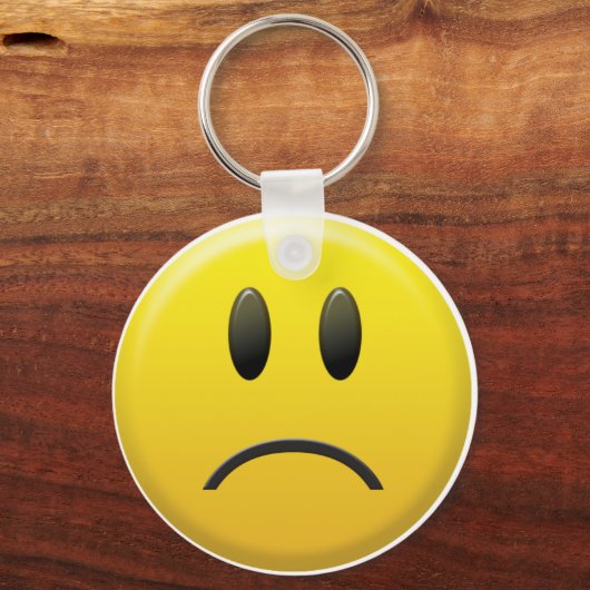 Sad Face Sleutelhanger (Voorkant)