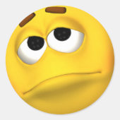 Sad Face Sticker (Voorkant)